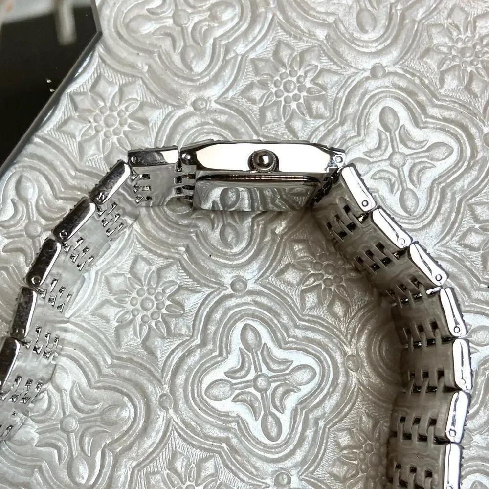 Suzanne Somers Rhinestone Encrusted Glamourous Dress Watch